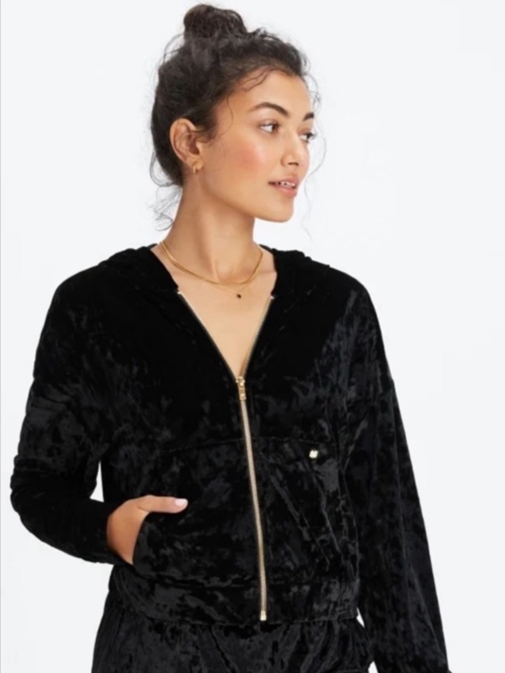 NWT Fabletics Crushed Velour Hoodie